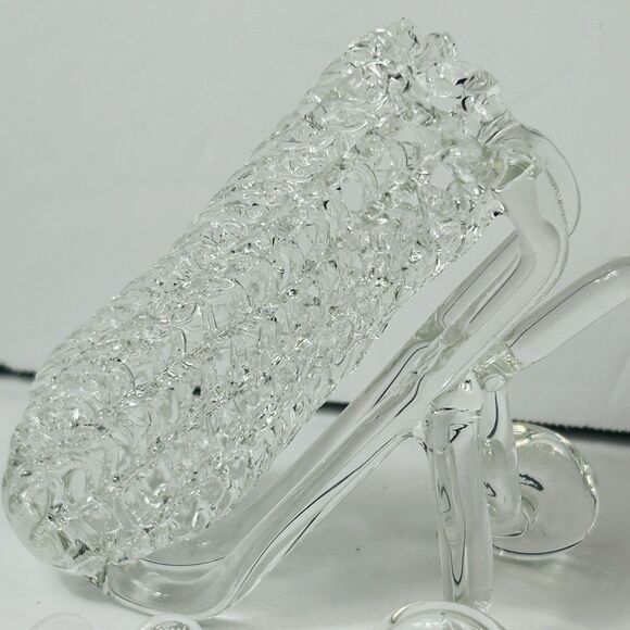 Blown Spun Glass Golf Bag Cart With 5 Clubs Golfing Decor Gift Idea 4.5" - Picture 3 of 6